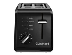 2 Slice Compact Plastic Toaster