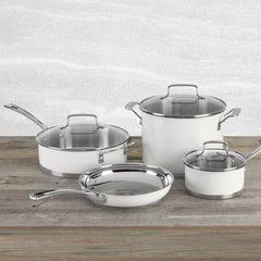 11 Piece Matte White Set