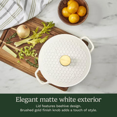 Earth & Essence 5 Qt. Casserole with Cover - Honeycomb Design