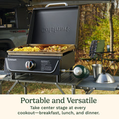 17" Tabletop Gas Griddle with Hood